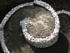 Kräuterspirale fertig zur Bepflanzung